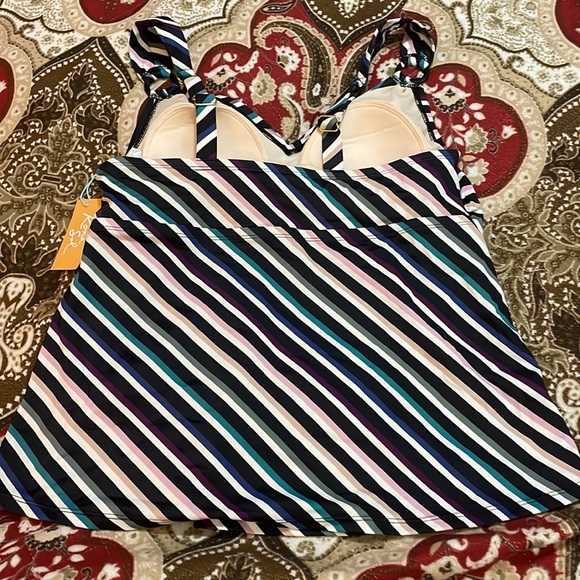 Stripe Multicolor Trankini - Picture 8 of 13